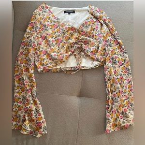Floral crop top